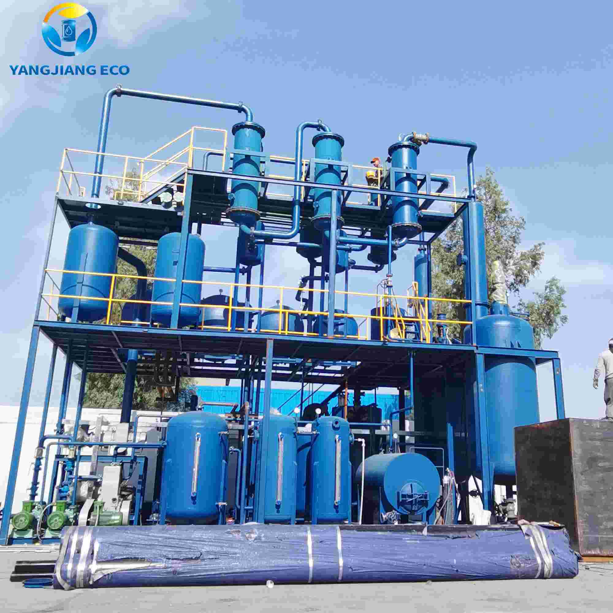 YJ-TY Waste Engine Oil to Base oil Distillation Plant1