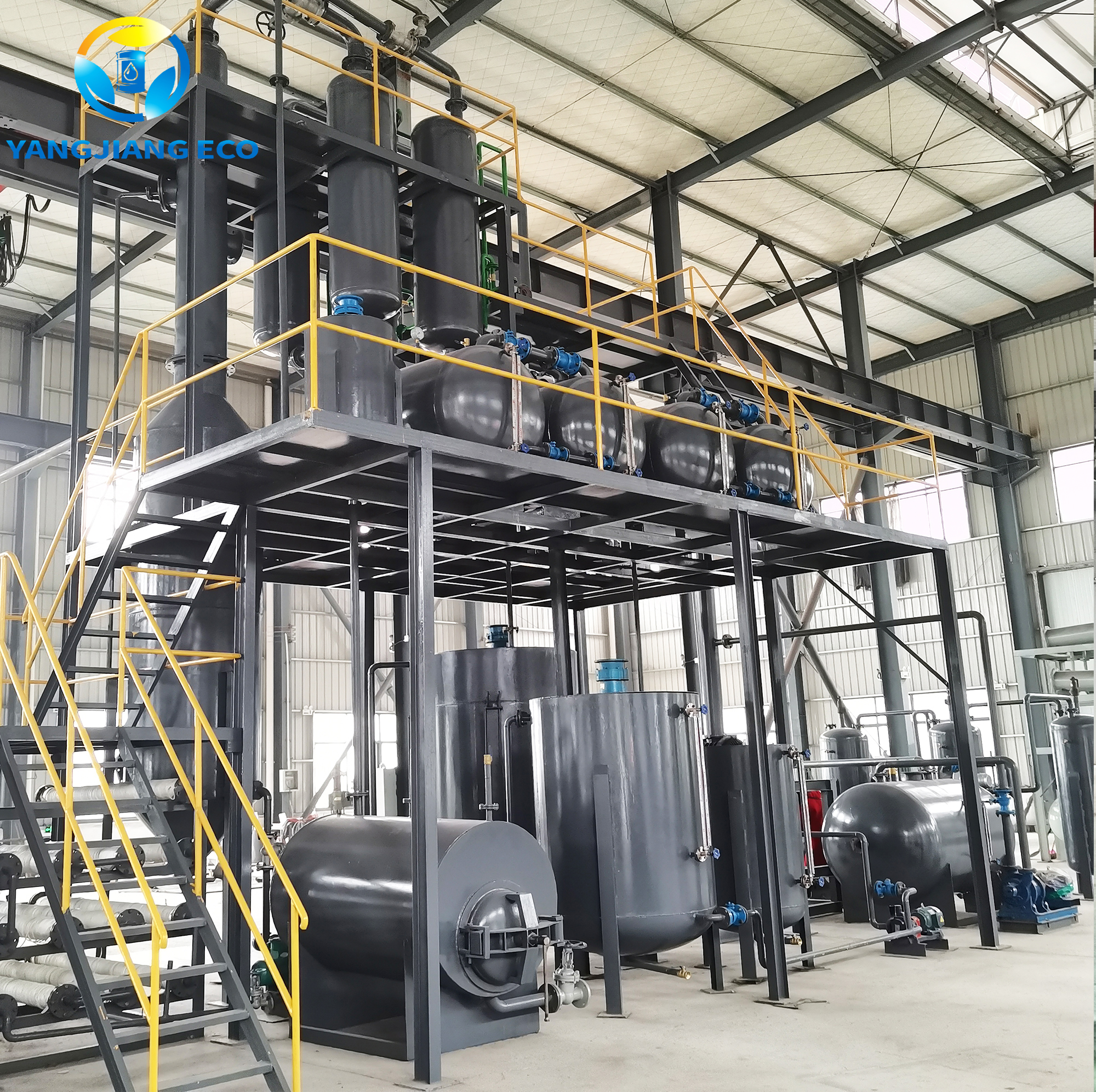 YJ-DSL Used Oil to Diesel Oil Distillation Machine 4