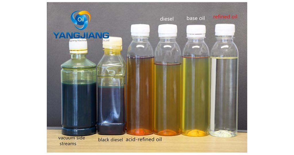 oil through Solvent Refining Equipment refined