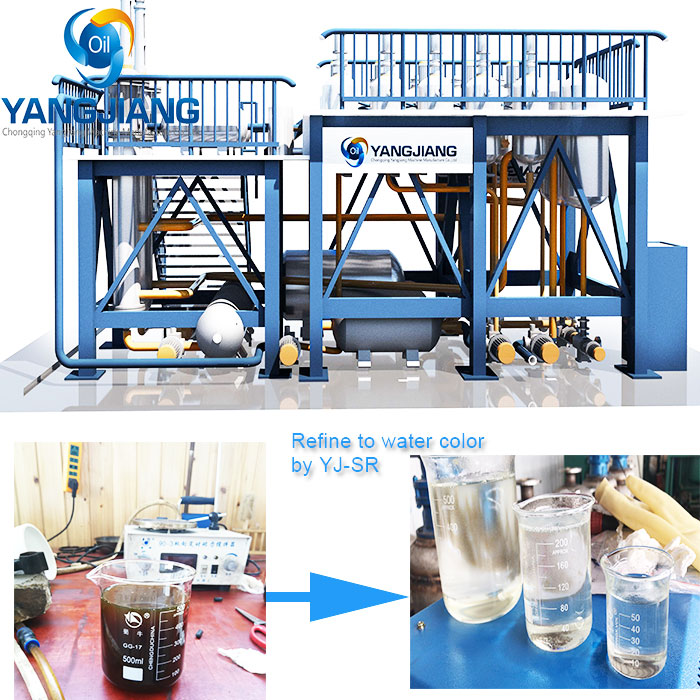 solvent extration plant refine waste oil to base oil